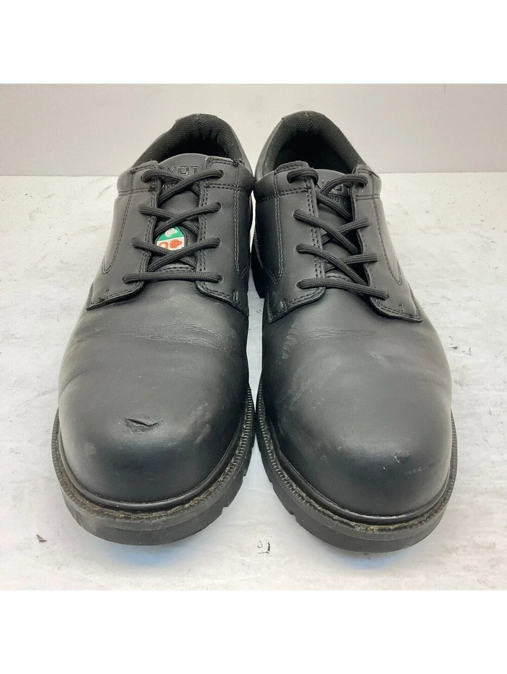 Dakota Men's Lace-Up Steel Toe Sport Oxford Shoes 3023 Black Leather Size 8.5M